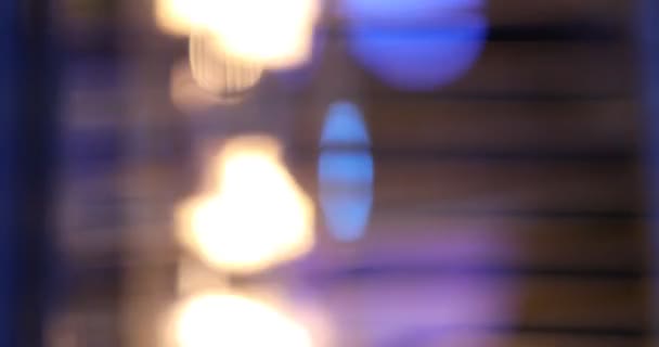 クリスマス ライトが光るのクローズ アップ — ストック動画