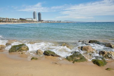 Barcelona'da deniz plaj