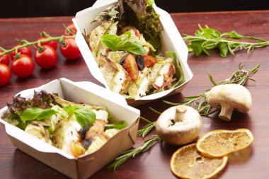 balıkla pişmiş yemek