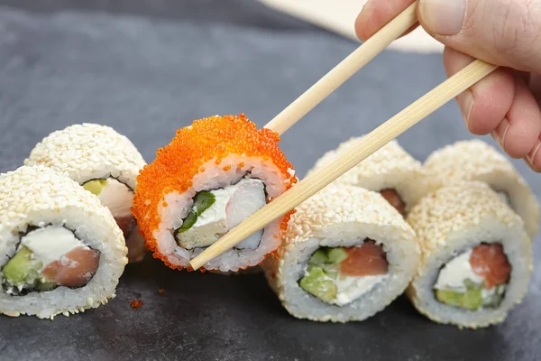 Sushi de ovas de peixe — Fotografia de Stock
