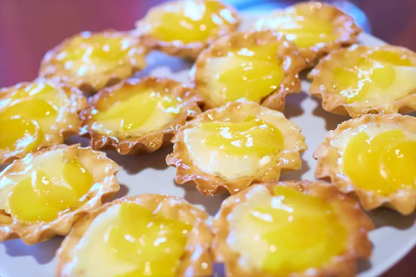 Vynikající tartlet s marmeládou — Stock fotografie