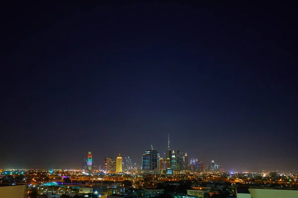 Nocny widok na panoramę — Zdjęcie stockowe