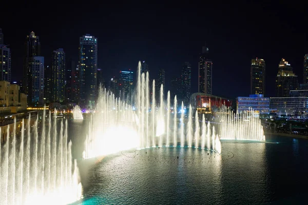 Piękną fontannę w Dubaju — Zdjęcie stockowe