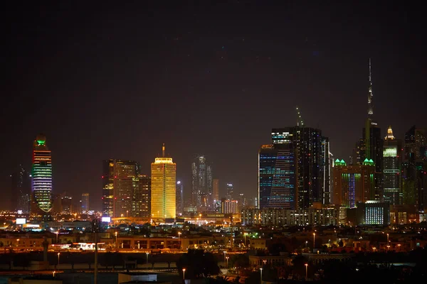 Night view of skyline — Stock Photo, Image