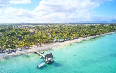 Güzel tropikal plaj. Doğa, seyahat 