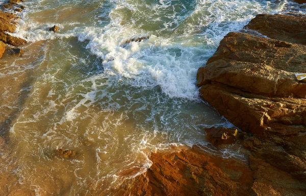 Ondas Vista Praia — Fotografia de Stock