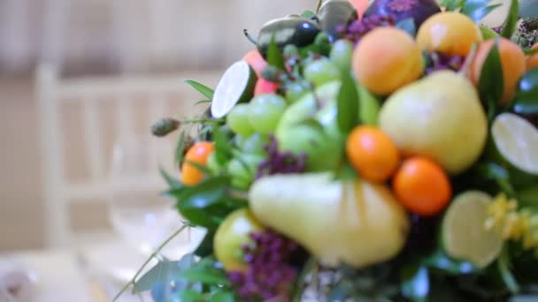 水果束 植物沙司 — 图库视频影像
