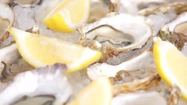 Şölen masasında çeşitli lezzetli mezeler var.  