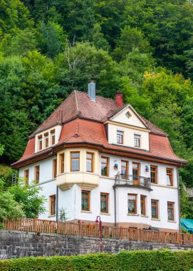 Bavyera, Almanya 'daki Kara Orman. Dağlarla, ormanlarla, göllerle ve büyüleyici ülkelerle el değmemiş doğa. Triberg köyü guguklu saatleriyle ünlüdür..