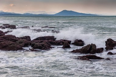 Biarritz, Fransa: Atlantik Okyanusu 'ndaki Biscay Körfezi' ndeki Picturesque kasabası. İspanyol sınırına yakın, balzamik havasıyla ünlü Aquitaine turizm beldesi.