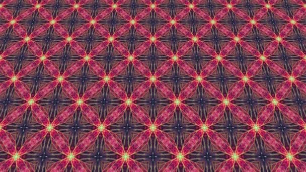 Motif vidéo 2D graphique qui s'incline et se déplace, composé de dessins et de formes aux textures multicolores, au format 4K 16 : 9 