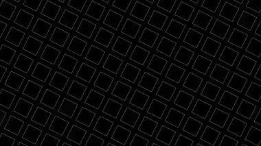 Saat yönünde dönerken ve boyutu artarken, stroboskopik ve hipnotik efektli siyah beyaz desen 16: 9 video biçiminde