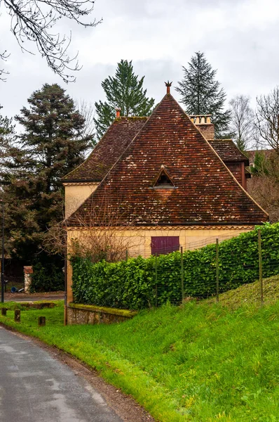 Wycieczka Regionu Dordogne Prigord Akwitanii Francji Pomiędzy Średniowiecznymi Wioskami Emilion — Zdjęcie stockowe
