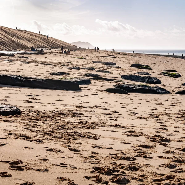 Fransa Daki Arcachon Dune Pilat Avrupa Nın Yüksek Kum Tepeleri — Stok fotoğraf