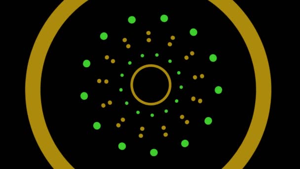 Projekt Graficzny Który Obraca Się Centrum Zwiększa Rozmiar Aby Pokryć — Wideo stockowe