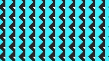 2d grafik görüntü deseni, 4k 16: 9 biçiminde, çok renkli desenler ve tasarımlardan oluşan zoom ile sağ altta hareket eder.