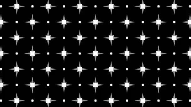 Графический Узор Черно Белом Стробоскопическим Гипнотическим Эффектом Увеличении Размера Затем — стоковое видео