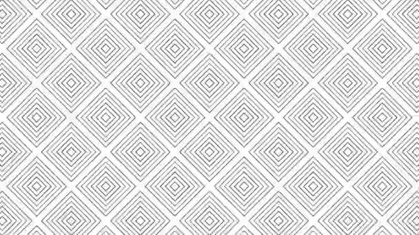 Modèle graphique en noir et blanc avec effet stroboscopique et hypnotique, tout en augmentant la taille puis en la réduisant, au format vidéo 16 : 9