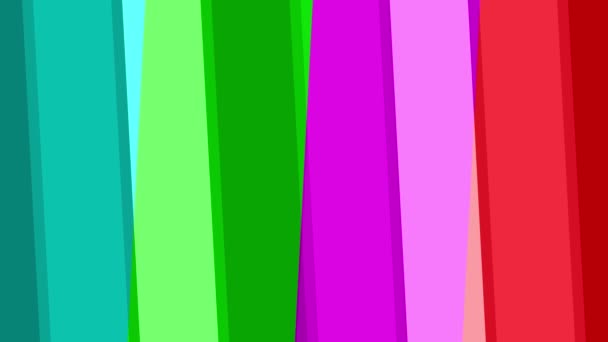 图形2D视频模式 两个对角线条移动到右下角 由彩色纹理形状组成 格式为4K — 图库视频影像