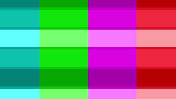 Graphic Video Pattern Diagonal Bars Moving Lower Right Composed Multicolored — Stock Video