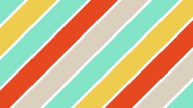 Sağ alttaki köşegen çizgileri ile 4k 16: 9 biçiminde, çok renkli doku şekillerinden oluşan grafik 2d video deseni.