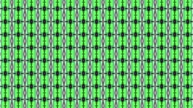 Zamanla değişen desenlerle farklı tasarım ve şekillerden oluşan çok renkli efektler yaratmak için birbirine karışan 2 boyutlu grafik desenler..