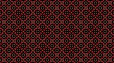 Zamanla değişen desenlerle farklı tasarım ve şekillerden oluşan çok renkli efektler yaratmak için birbirine karışan 2 boyutlu grafik desenler..