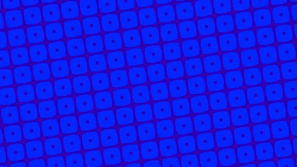 16時9分ビデオフォームで カラフルなテクスチャを持つ図面や形状で構成され 左に回転すると色を変更するグラフィックパターン — ストック動画