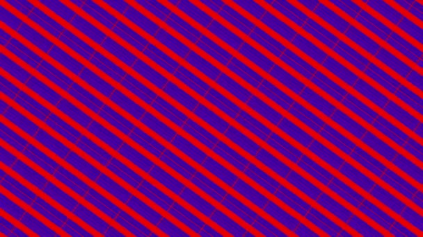 Graphic Pattern Changes Color Rotates Left Composed Drawings Shapes Colorful — Stock Video