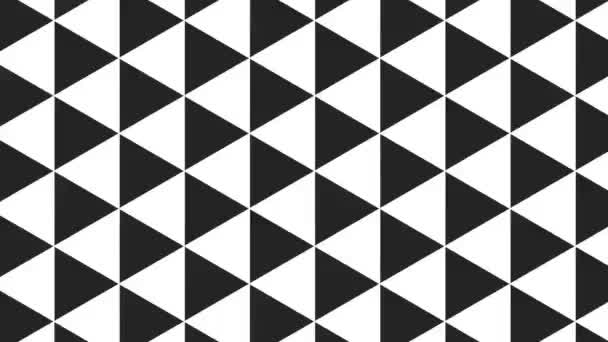 Graphisches Muster Schwarz Weiß Mit Stroboskopischem Und Hypnotischem Effekt Wobei — Stockvideo