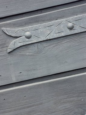 Eski İtalyan kırsal kapısı.