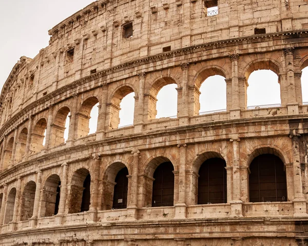Рим Італія Зовнішня Частина Колізею Відома Виставами Гладіаторами Римській Імперії — стокове фото