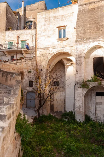 Matera, Európa Kulturális Fővárosa 2019. Basilicata, Olaszország. — Stock Fotó