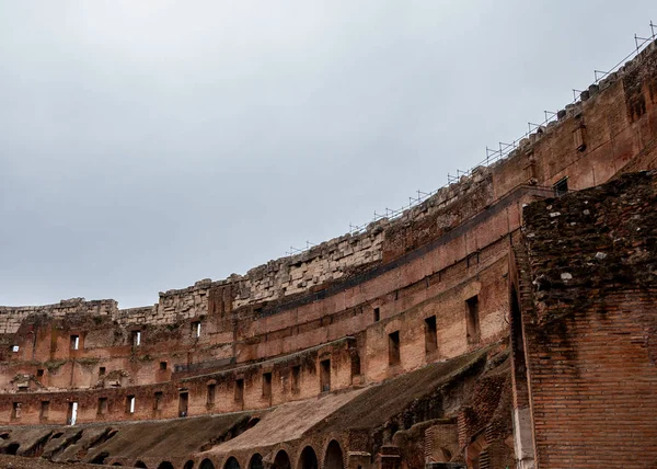 Řím Itálie Interiér Kolosea Proslulý Svými Show Gladiátory Římské Říši — Stock fotografie