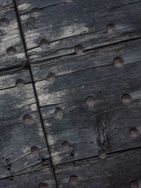 Eski İtalyan kırsal kapısı.