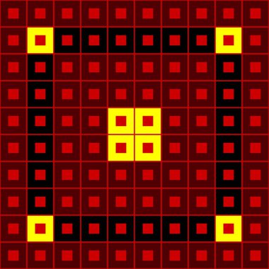 Çeşitli renklerde, kare biçimli yüksek çözünürlüklü resim 