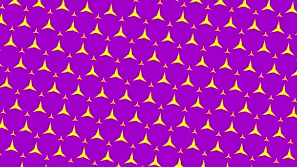 Graphic Pattern Quickly Changes Color Rotates Clockwise Anticlockwise Creating Hypnotic — Stockvideo