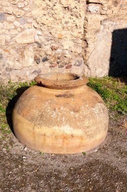 Pompeii, dünyanın en iyi korunmuş arkeolojik alanı, İtalya. Yiyecek için Afora.