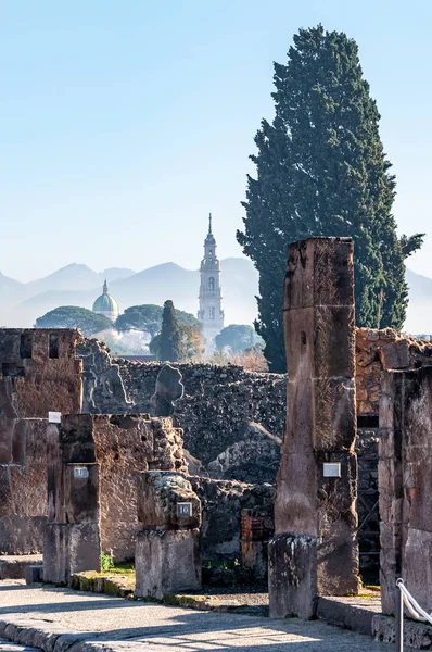 Pompeya Sitio Arqueológico Mejor Conservado Del Mundo Italia —  Fotos de Stock