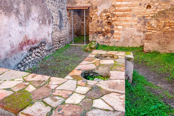 Pompeji Világ Legjobb Megőrzött Régészeti Lelőhelye Olaszország Lakberendezés Kerttel — Stock Fotó