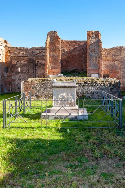 Pompeii Dünyanın Iyi Korunmuş Arkeolojik Alanı Talya — Stok fotoğraf