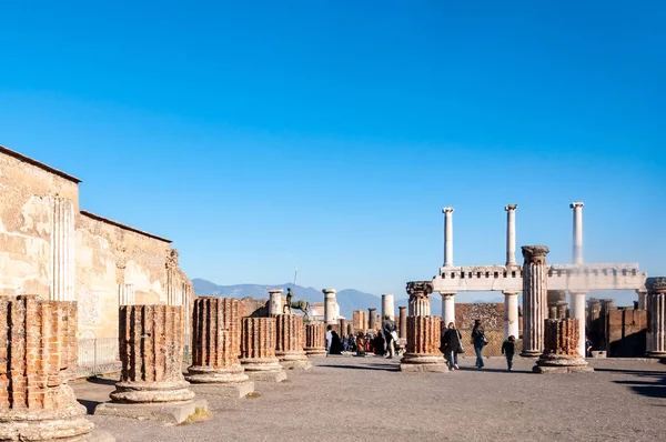 Pompeya Sitio Arqueológico Mejor Conservado Del Mundo Italia Plaza Del —  Fotos de Stock