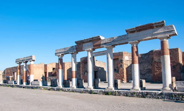 Pompeya Sitio Arqueológico Mejor Conservado Del Mundo Italia Plaza Del —  Fotos de Stock