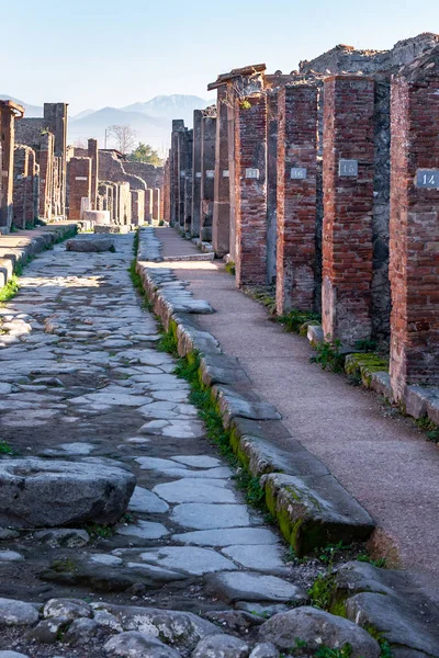 Pompeya Sitio Arqueológico Mejor Conservado Del Mundo Con Casas Plazas —  Fotos de Stock