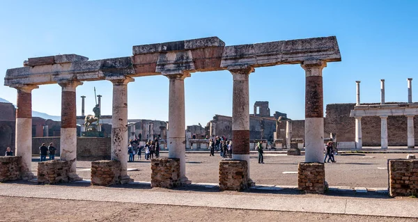 Pompeya Sitio Arqueológico Mejor Conservado Del Mundo Con Casas Plazas —  Fotos de Stock