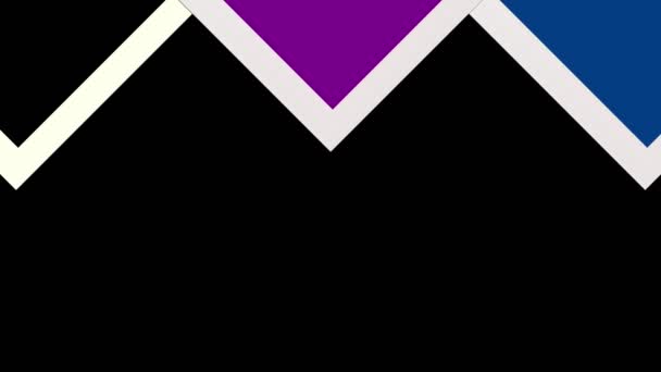 Modèle graphique de losanges se déplaçant en arrière-plan dans différentes directions, composé de carrés texturés multicolores, au format 4K 16 : 9 .