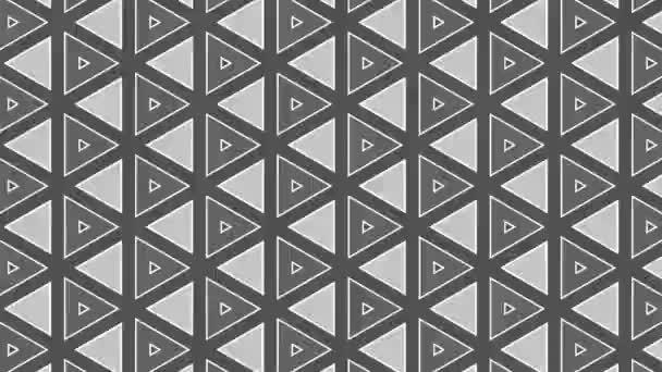 Motivo Grafico Bianco Nero Con Effetto Stroboscopico Ipnotico Aumentando Dimensioni — Video Stock