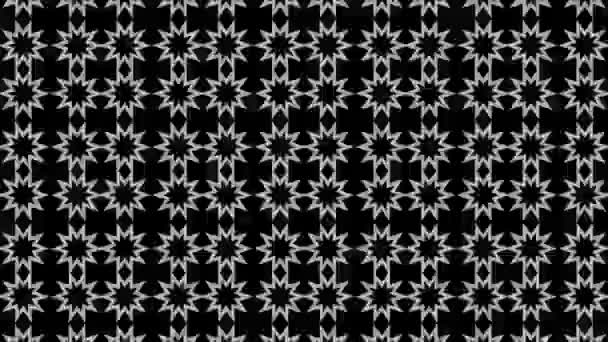 Graphic Pattern Black White Stroboscopic Hypnotic Effect While Increasing Size — Stock Video