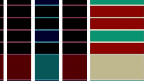 Dos Barras Color Que Mueven Punto Anclaje Parte Superior Izquierda — Vídeo de stock