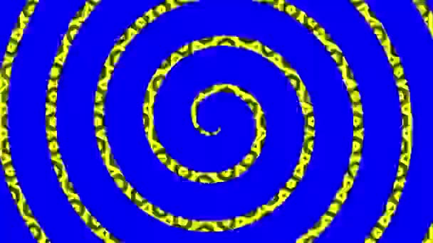 色彩斑斓的背景图图案 带有主频和催眠效果 具有螺旋形运动效果 顺时针旋转 尺寸增大 视频格式16 — 图库视频影像